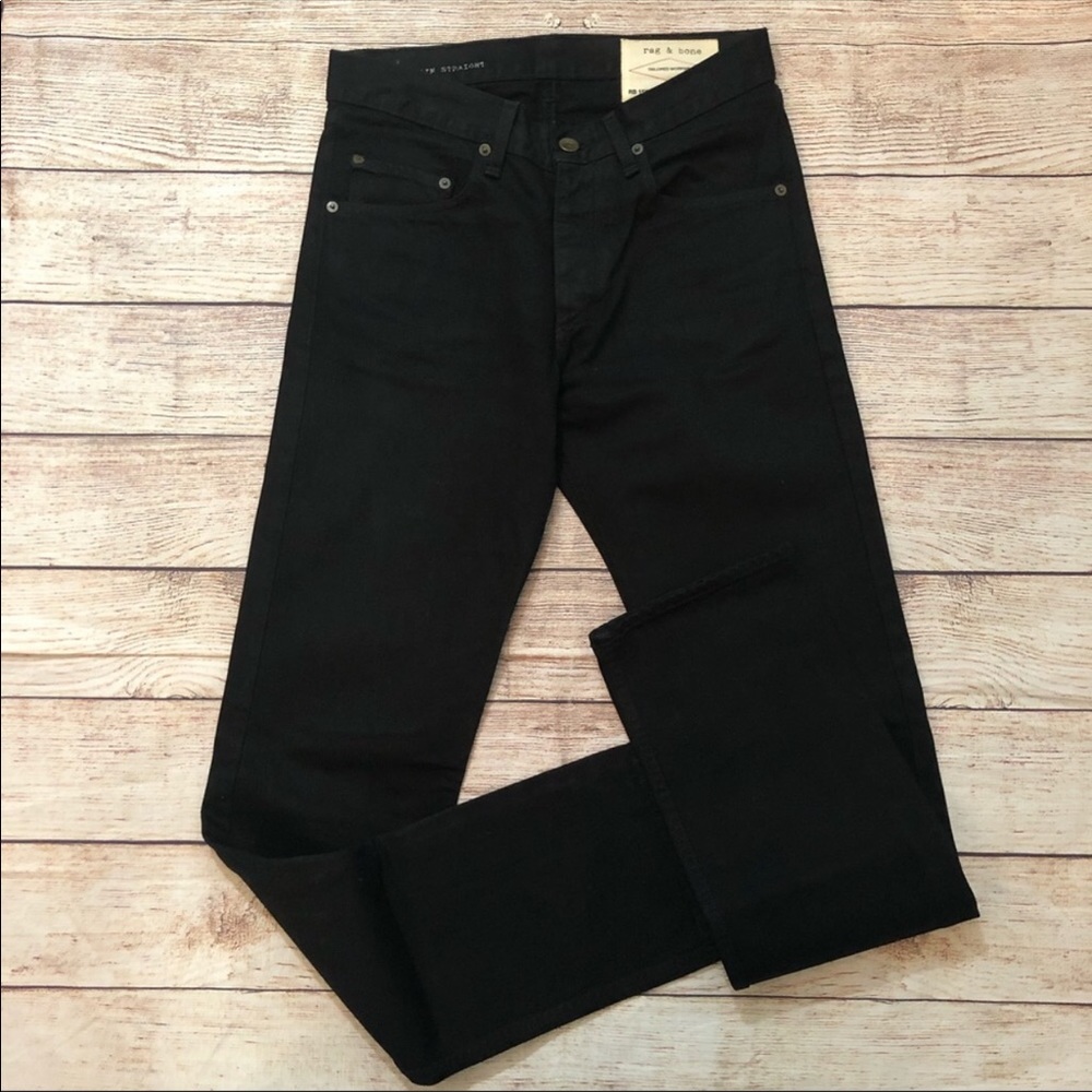 Rag&Bone RB Slim straight Black jeans 30